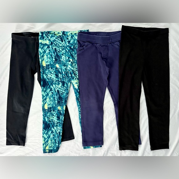 Custom Variety Pack Other - Girls Leggings Pants Lot Size 5 Jumping Beans Garanimals Black Blue Green
